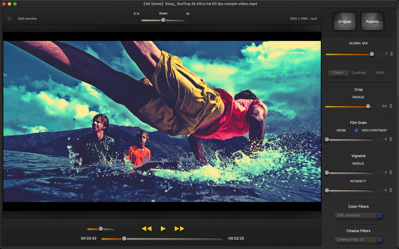 Cinematic Video Effects 1.4 Mac 破解版 极简好用的视频编辑工具