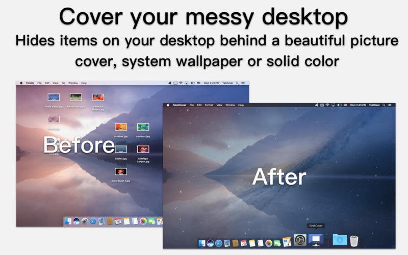 DeskCover Pro for Mac 1.8 破解版 - 桌面图标快速隐藏工具