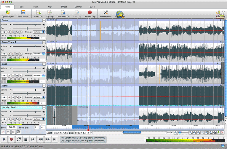 NCH MixPad Masters Mac 破解版 录音和混音软件