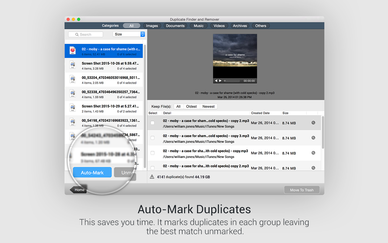 Duplicate Finder and Remover 2.0 Mac 破解版 重复文件查找删除工具