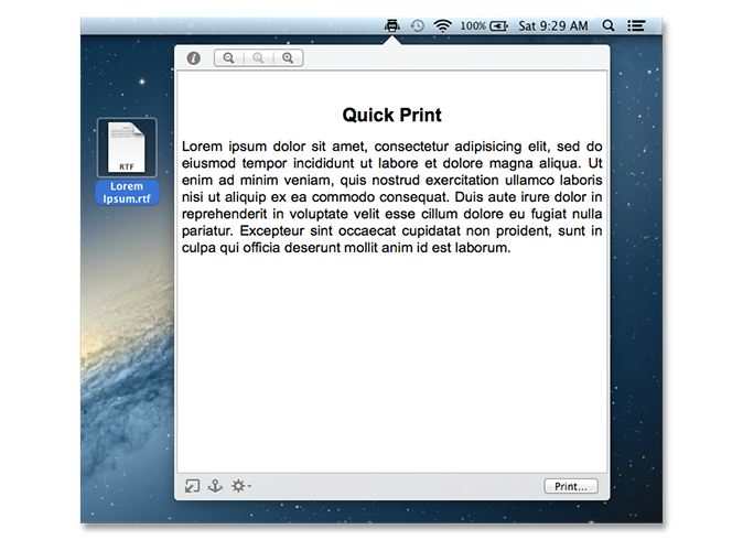 Quick Print 1.0.10 Mac 破解版 快速打印软件