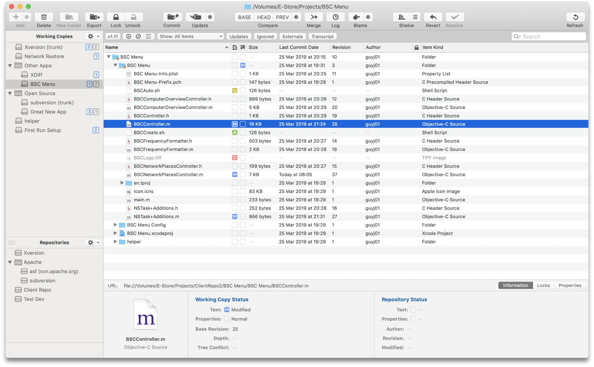Xversion 1.3.8 Mac 破解版 优秀的SVN客户端