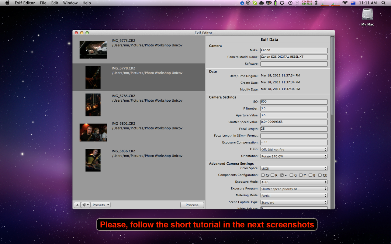 Exif Editor 1.2.6 Mac 破解版 图像元数据编辑工具