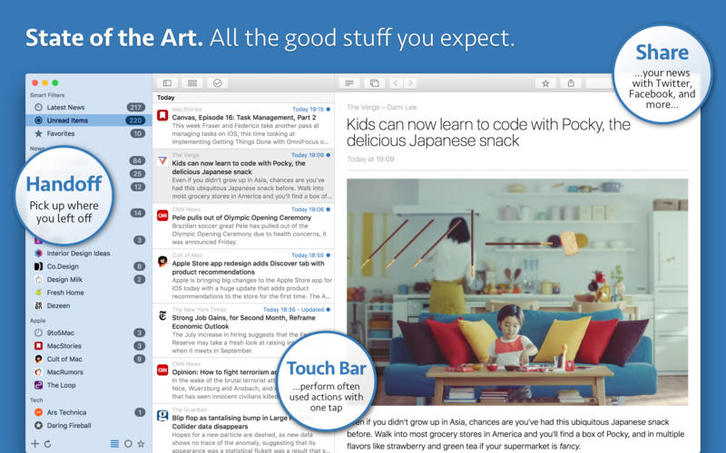 News Explorer for Mac 1.8.15 激活版 - 优秀的新闻订阅客户端