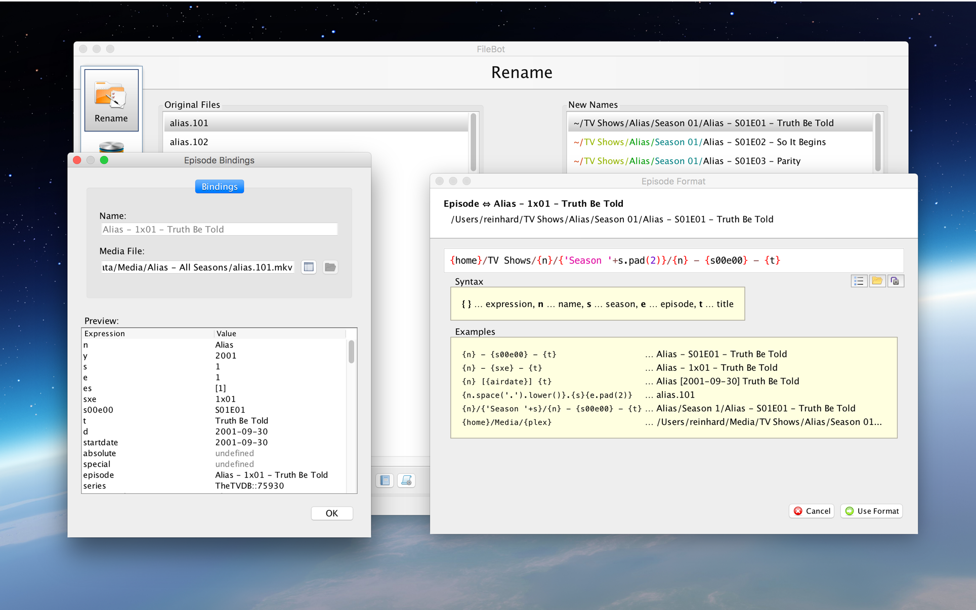 FileBot 4.9.5 Mac 破解版 批量文件命名工具