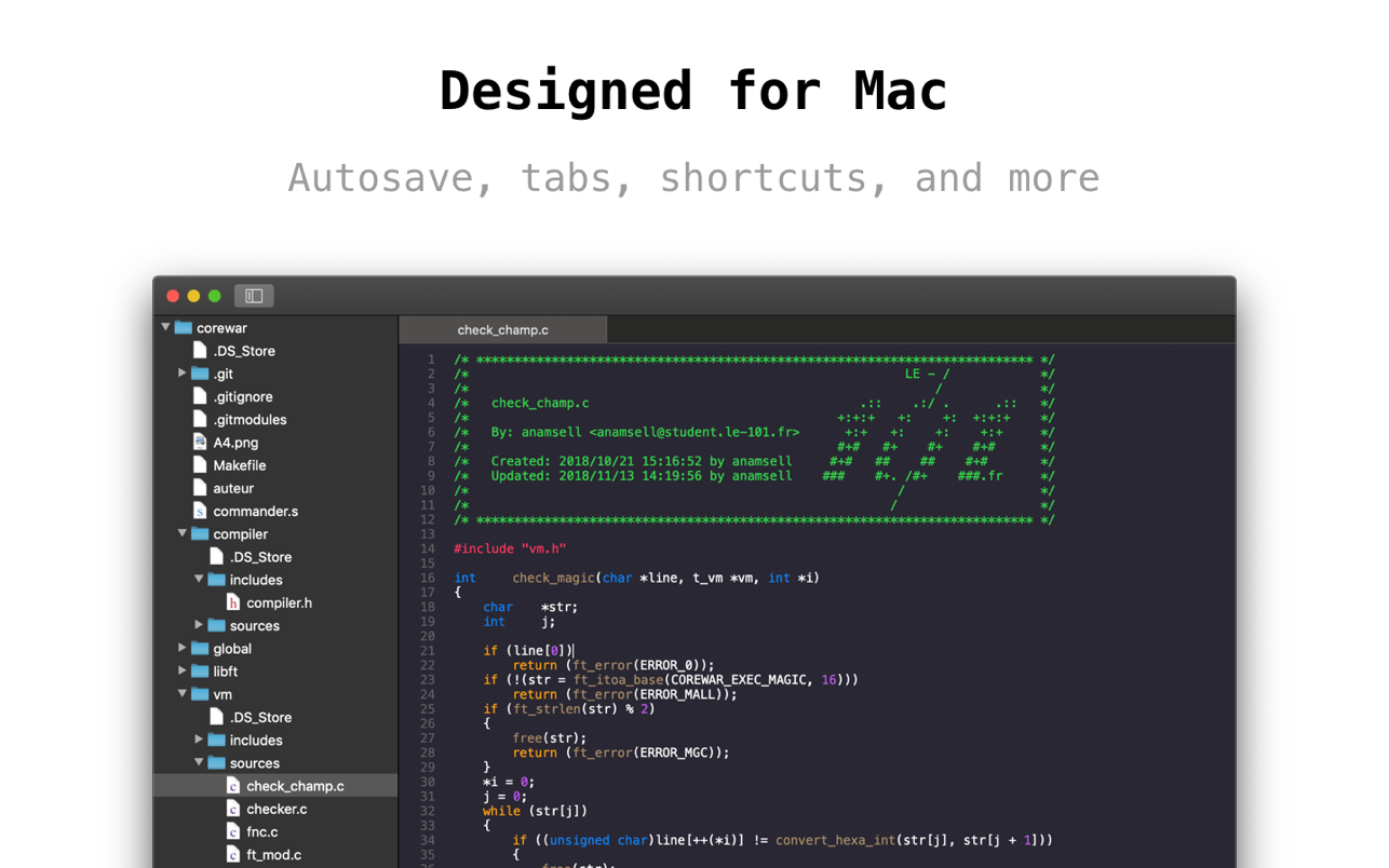 Aria 2.0.6 Mac 破解版 文本编辑器