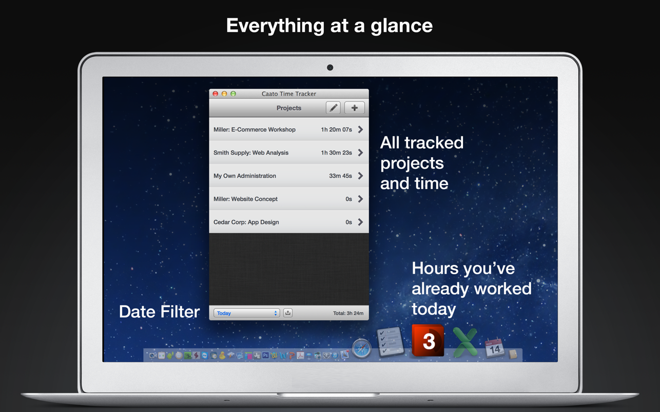 Caato Time Tracker 1.1.17 Mac 破解版 时间追踪