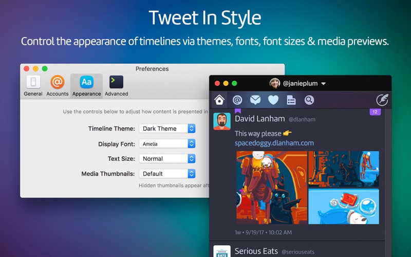 Twitterrific 5 for Twitter 5.4.9 Mac 破解版 - macOS Twitter客户端