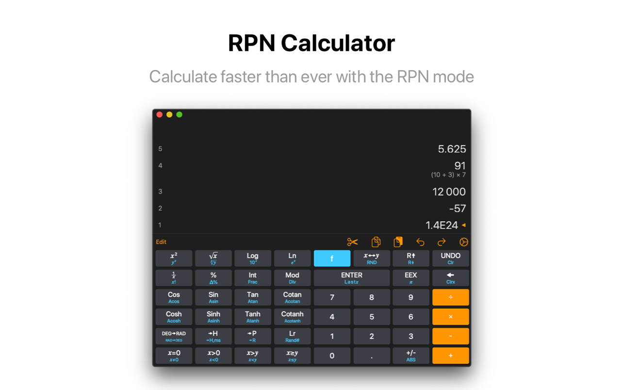 RPN Calculator 4.6.7 Mac 破解版 RPN科学计算器