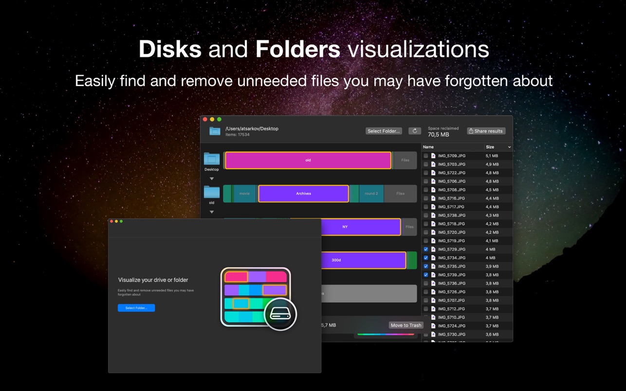 DiskSight 2.0 Mac 破解版 磁盘空间可视化工具
