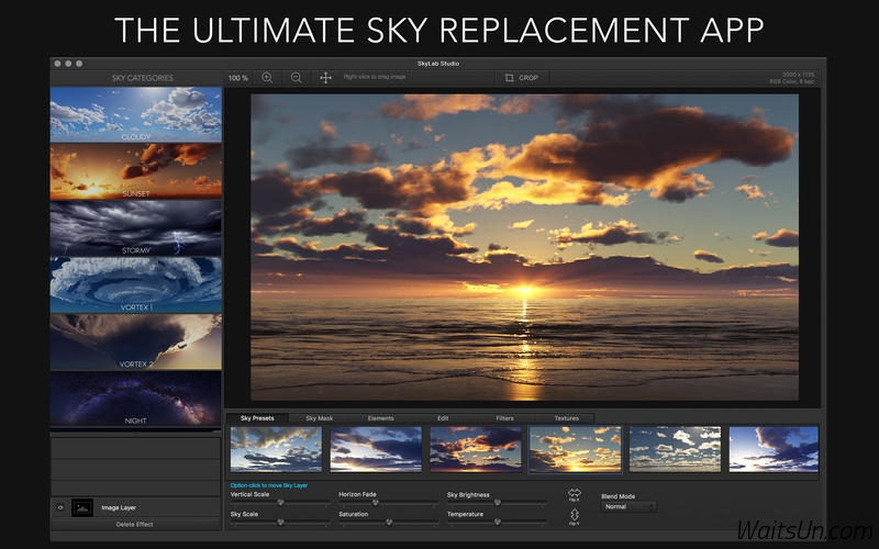SkyLab Studio 2.5 Mac 破解版 - 优秀的天空白云图片特效工具