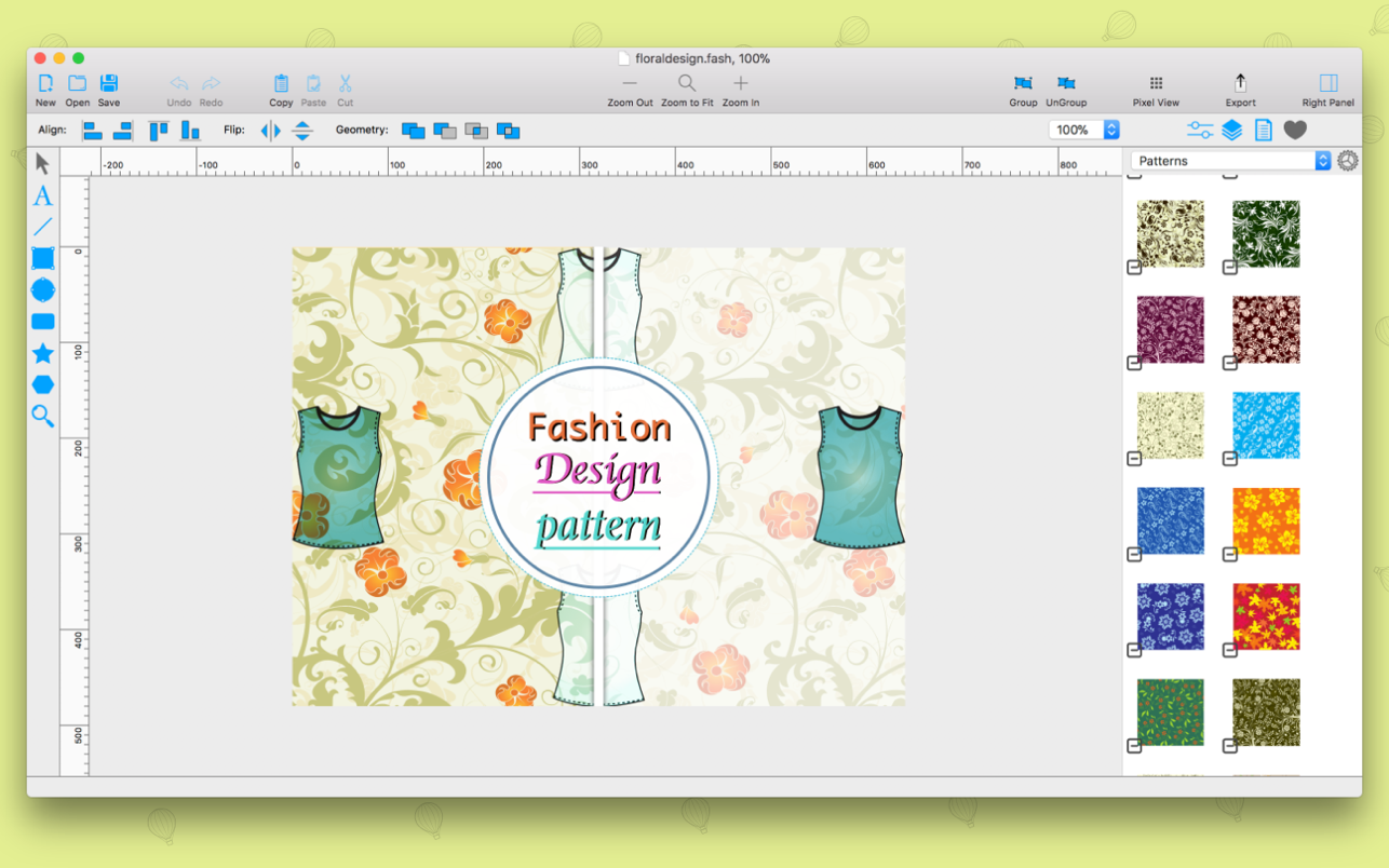 Fashion Art 1.3.5 Mac 破解版 时装设计类矢量绘图工具