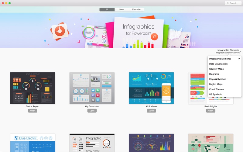 Infographics Maker - Templates 3.3.2 Mac 破解版 - 图表制作模板
