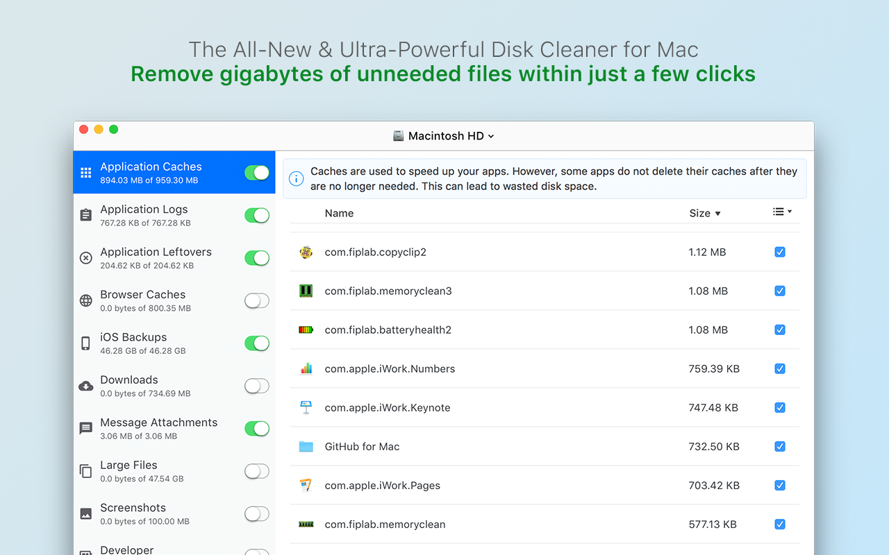 Disk Doctor Pro 1.0.22 Mac 破解版 磁盘清理工具