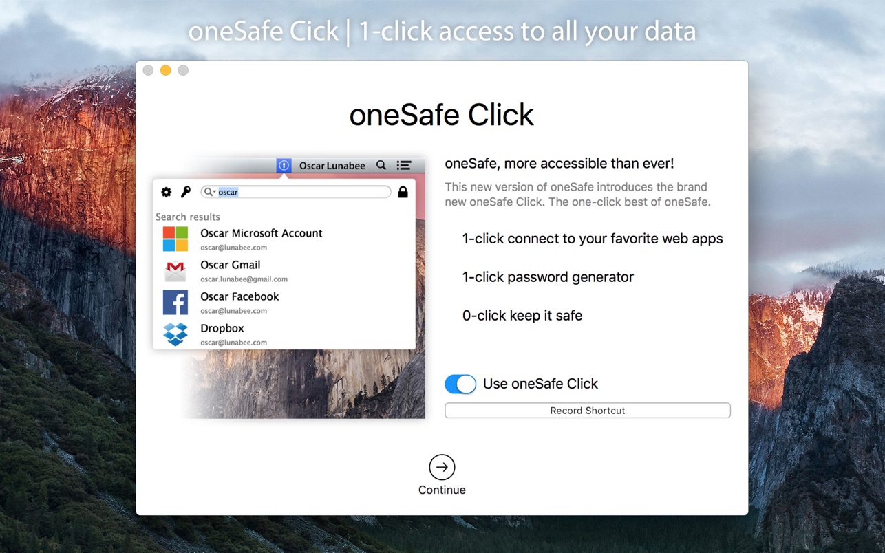 oneSafe 2.4.0 Mac 中文破解版 强大安全的密码管理工具