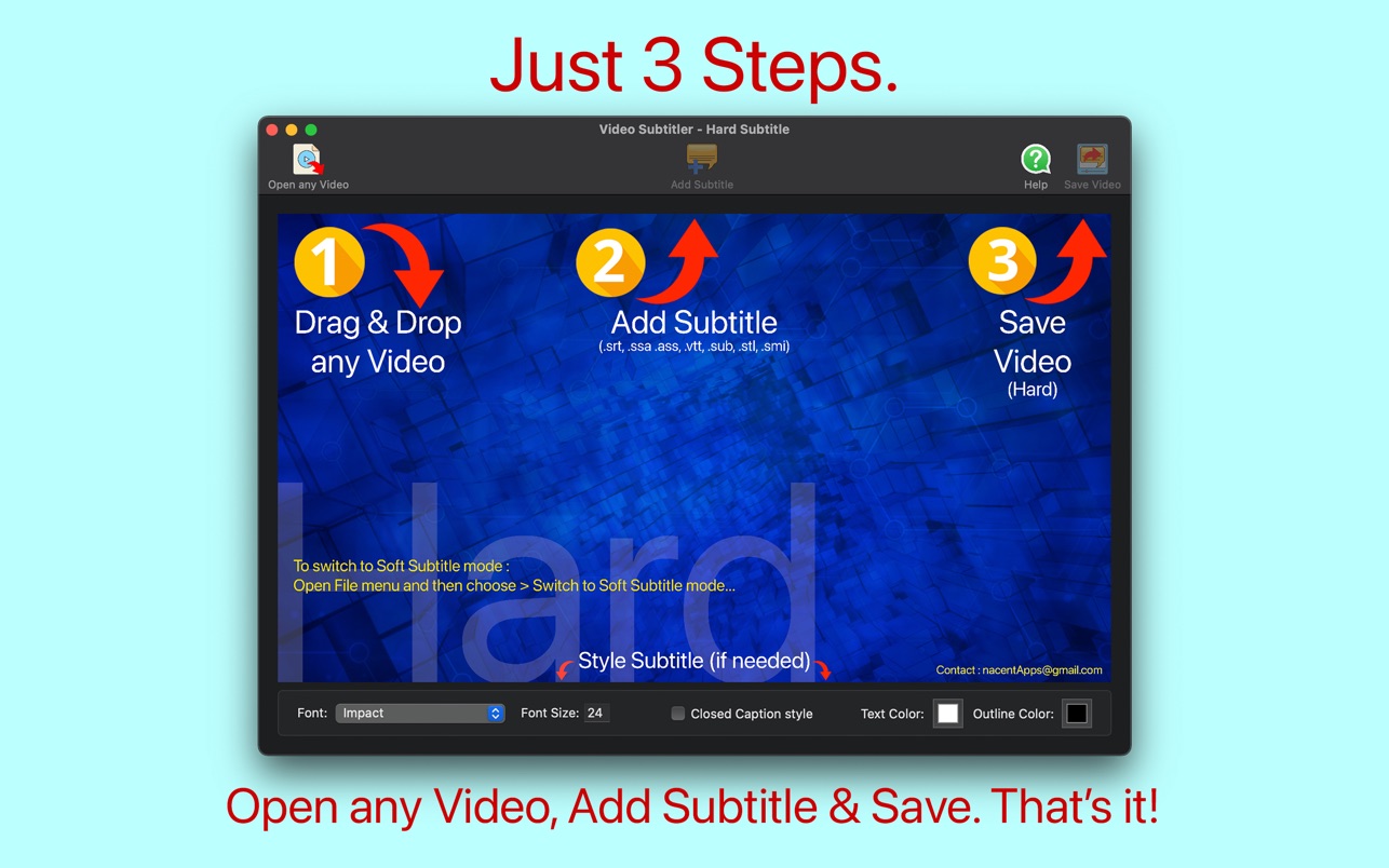 Video Subtitler 3.0 Mac 破解版 字幕软件