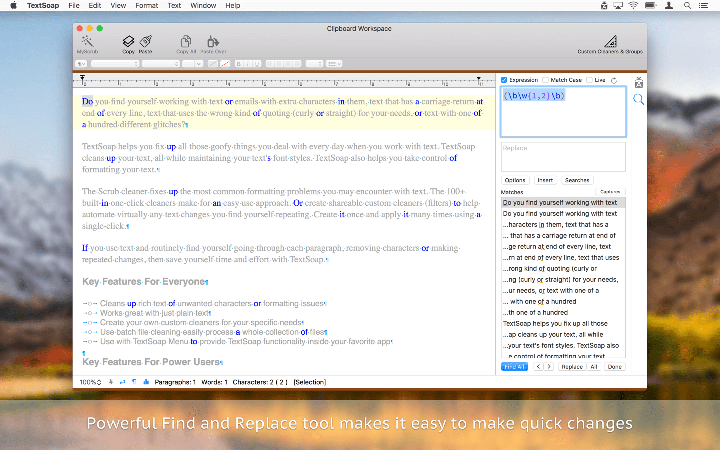 TextSoap for Mac 8.6.3 破解版 - Mac上强大的文字格式处理工具