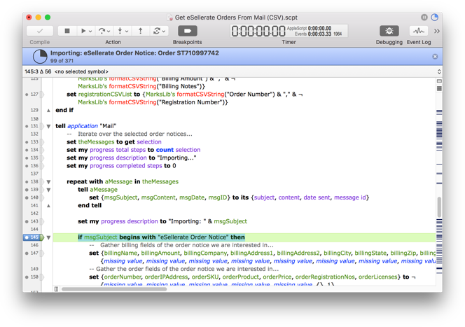 Script Debugger for Mac 8.0.2 序号版 - 优秀的AppleScript调试工具