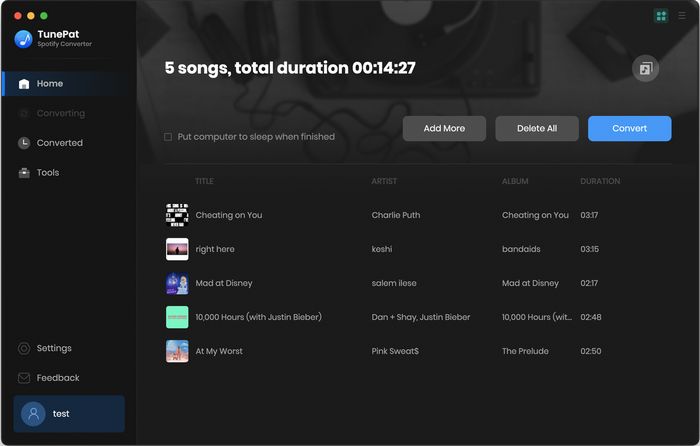 TunePat Spotify Converter 1.5.0 Mac 破解版 Spotify音乐格式转换器