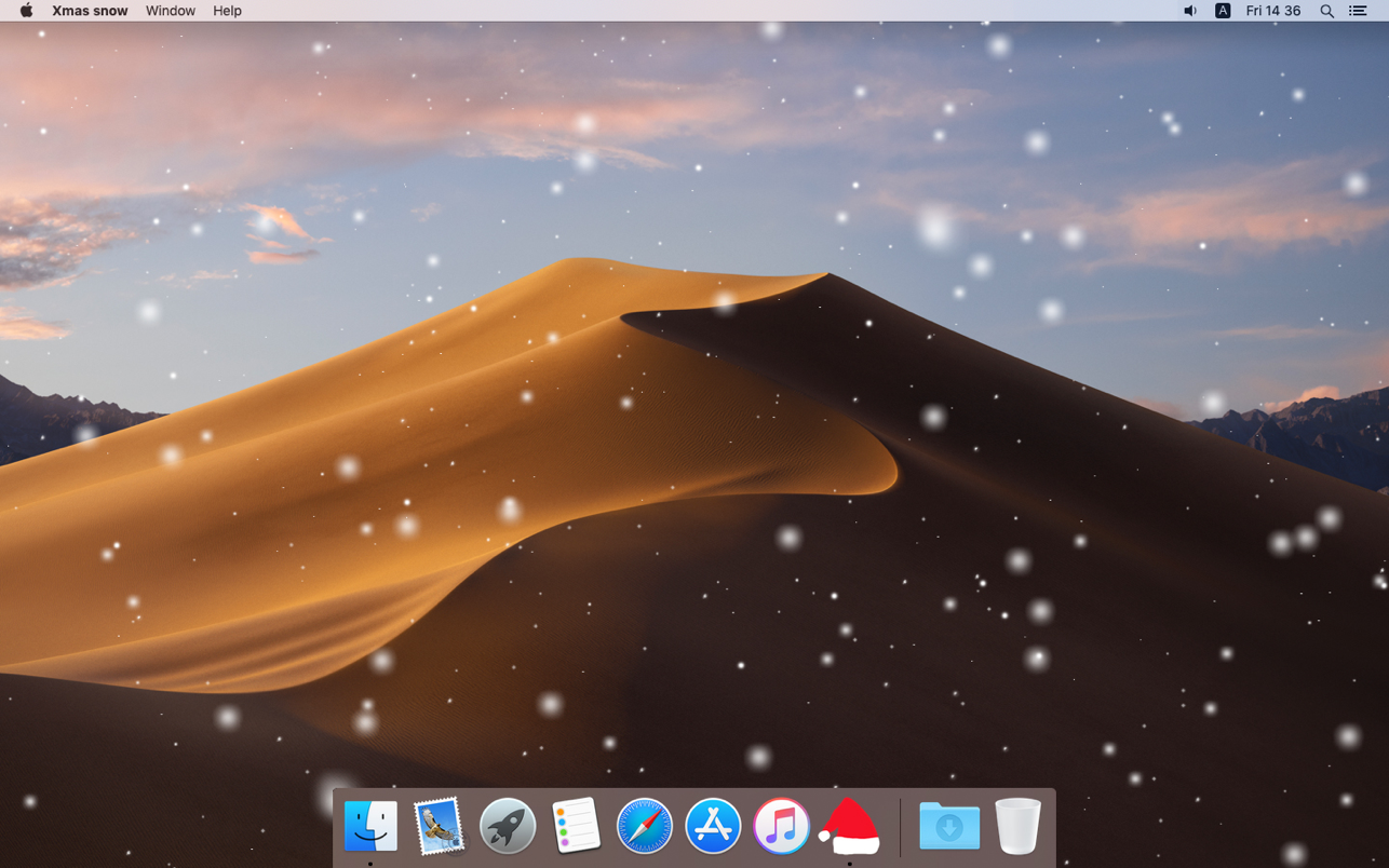 圣诞雪 Xmas snow 1.5.5 Mac 中文破解版 圣诞桌面装饰软件