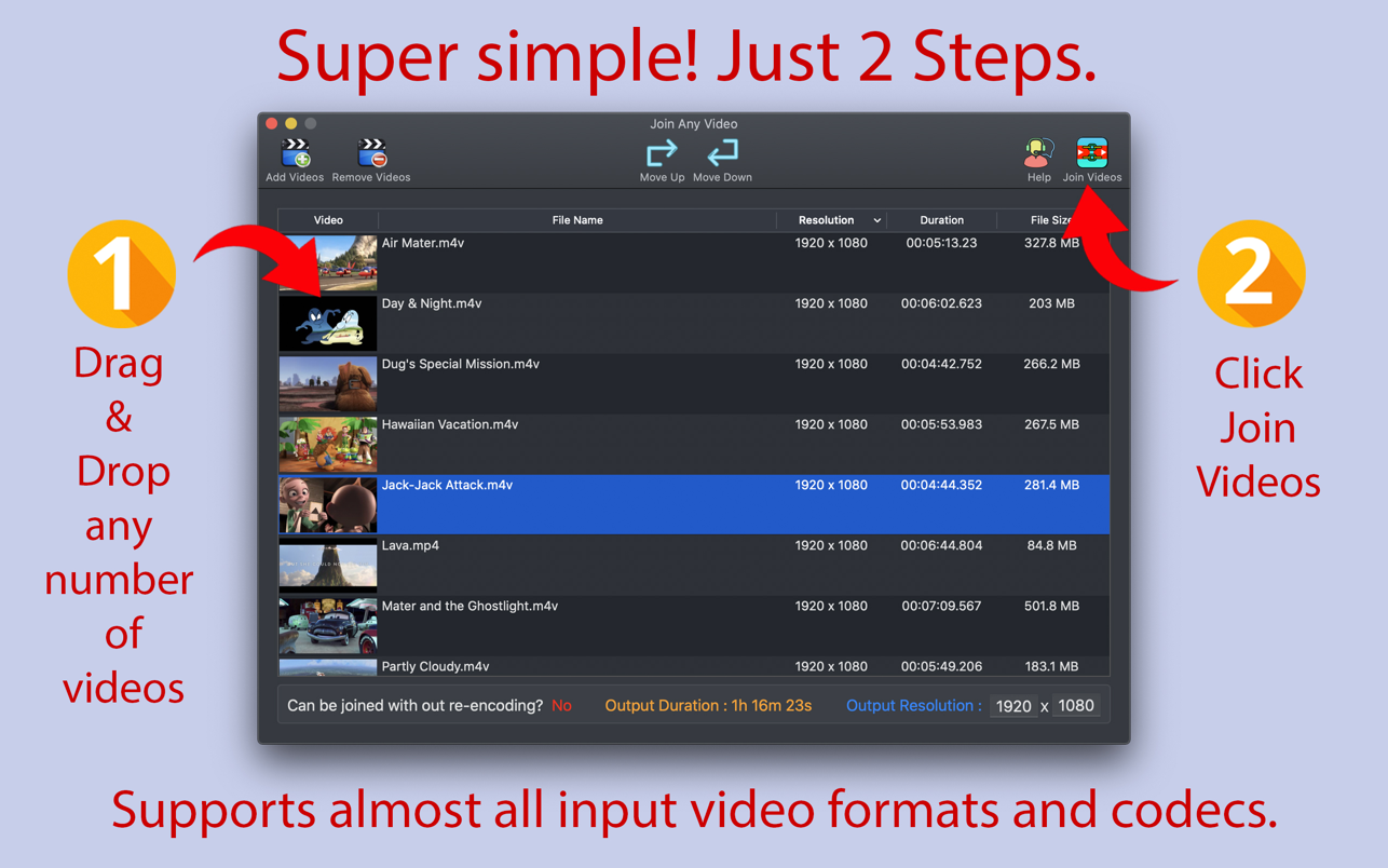 Join Any Video 3.0.2 Mac 破解版 视频自由编辑器