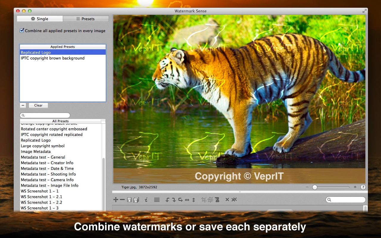 Watermark Sense 1.4.2 Mac 破解版 图像水印工具