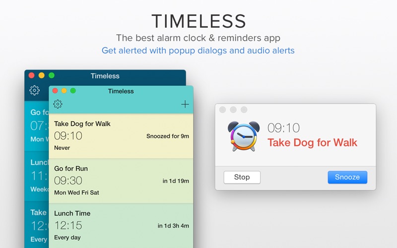 Timeless 1.93 Mac 破解版 - 好用漂亮的闹钟和提醒工具