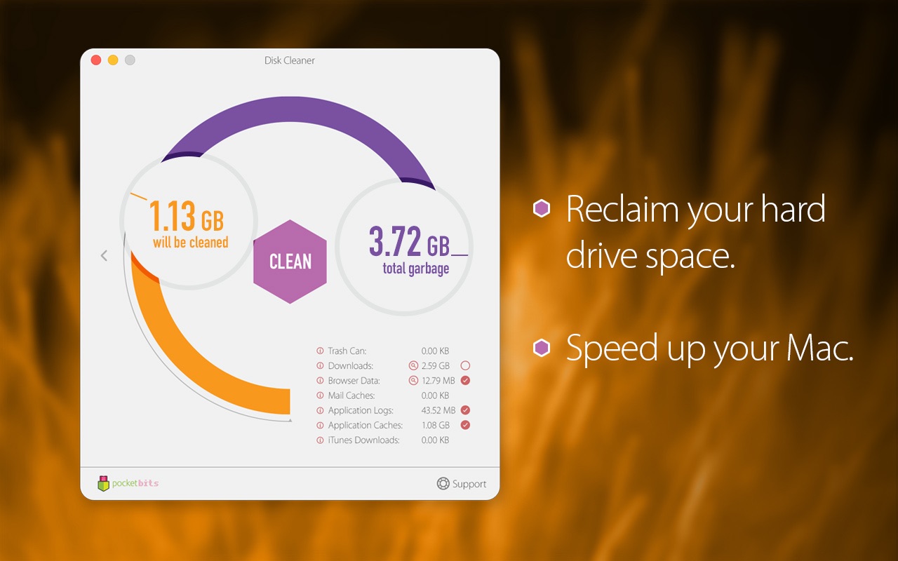 Disk Cleaner 1.8 Mac 破解版 优秀的磁盘垃圾清理工具