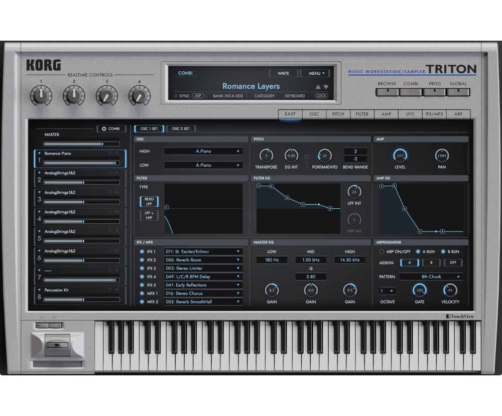 KORG Software TRITON 1.3.1 Mac 破解版 虚拟合成器软件