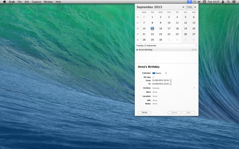popCalendar for Mac 1.8.5 破解版 - 优秀的菜单栏日历工具