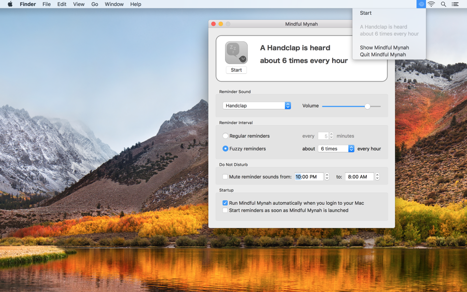 Mindful Mynah for Mac 2.0.4 破解版 - 定时声音提醒应用