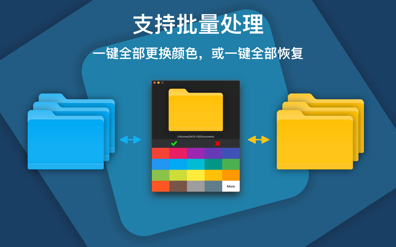 ColorFolder 1.1.1 Mac 破解版 一键改变文件夹的颜色