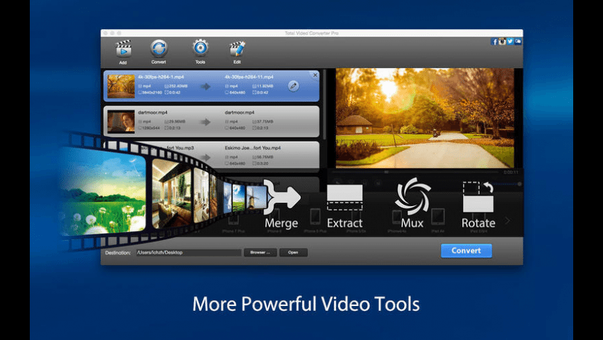 Total Video Converter Pro 4.7.1 Mac 中文破解版 全功能的视频工具箱