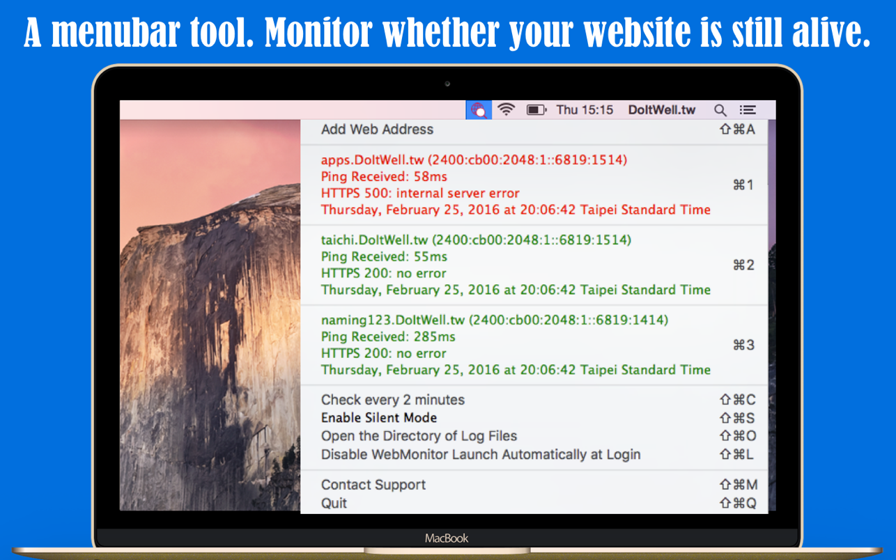 Simple WebMonitor 1.5.0 Mac 破解版 网站监控报警器