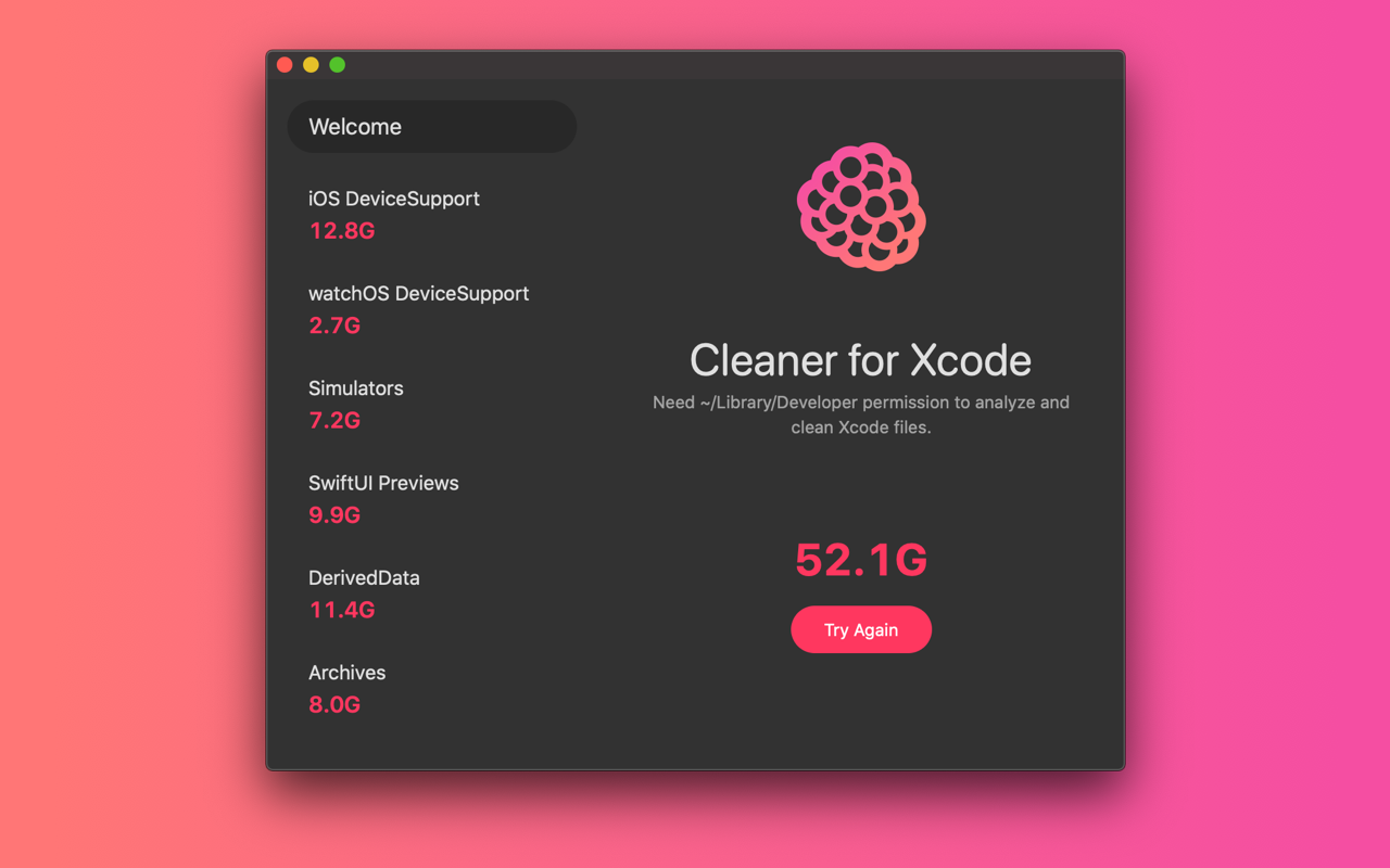 Cleaner for Xcode 4.0.5 Mac 破解版 Xcode废弃文件清理工具