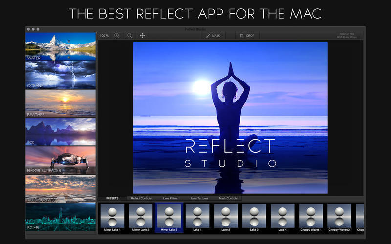 Reflect Studio 3.1 Mac 破解版 图片镜面倒影特效处理软件