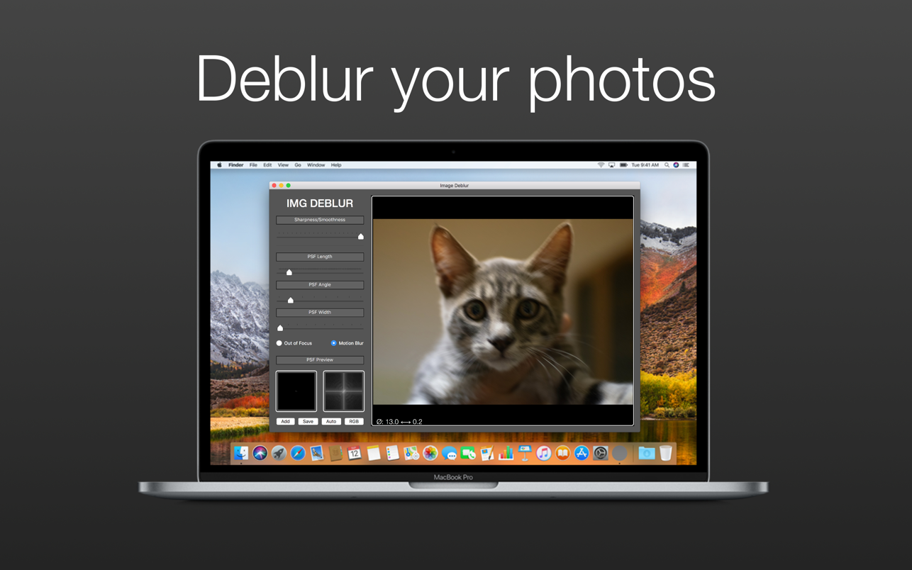 Image Deblur Blurred & Shaky 1.0.8 Mac 破解版 图像模糊效果处理工具