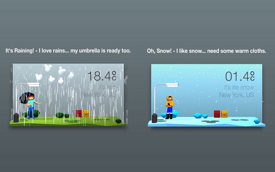 3DWeather 3.8 Mac 破解版 - 非常漂亮的3D动画天气工具