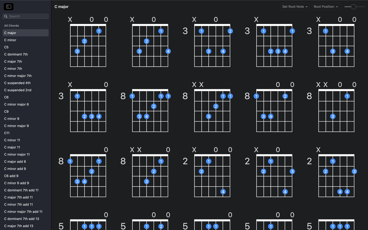 GtrLib Chords Pro 1.3.1 Mac 破解版 吉他和弦库
