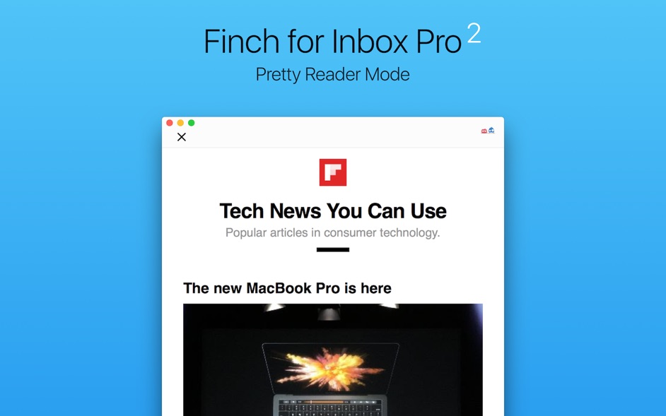 Finch for Inbox Pro 2 for Mac 2.1 破解版 - 功能强大全面的邮件客户端