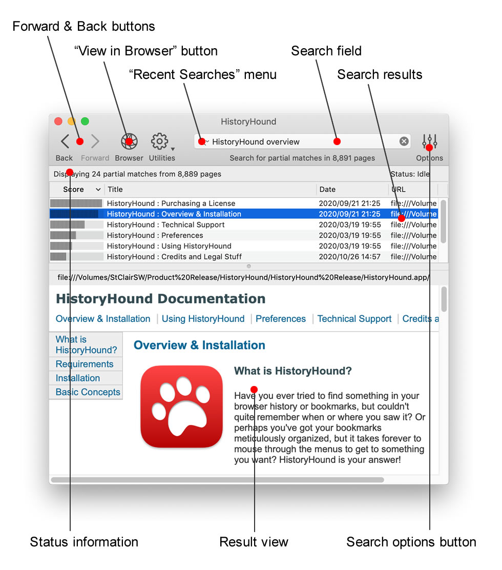 HistoryHound 2.3.2 Mac 破解版 网页浏览记录搜索工具