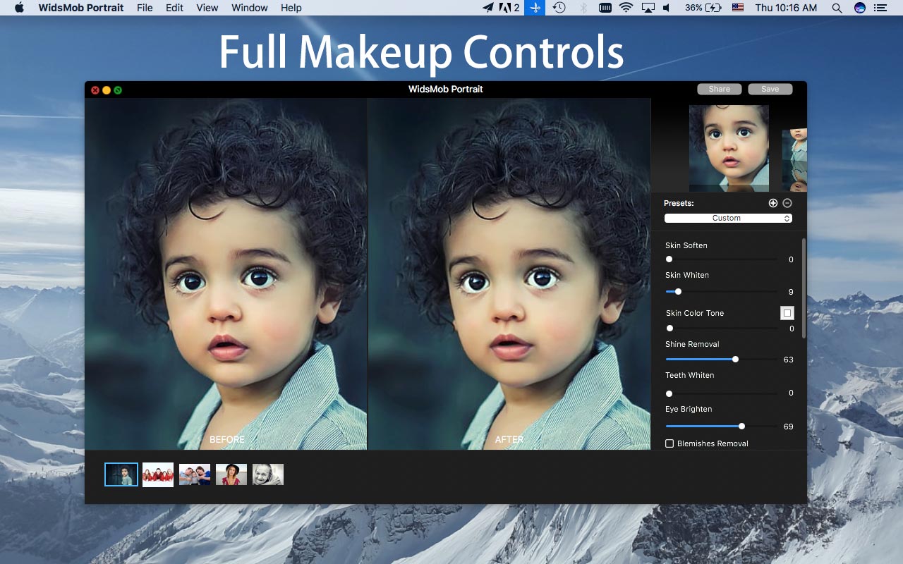 WidsMob Portrait Pro 2.4 Mac 破解版 - 专业照片编辑软件