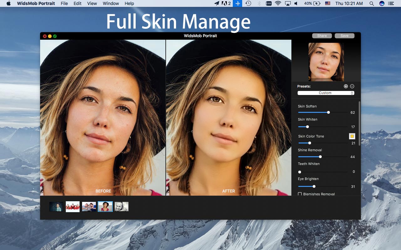 WidsMob Portrait Pro 2.4 Mac 破解版 - 专业照片编辑软件