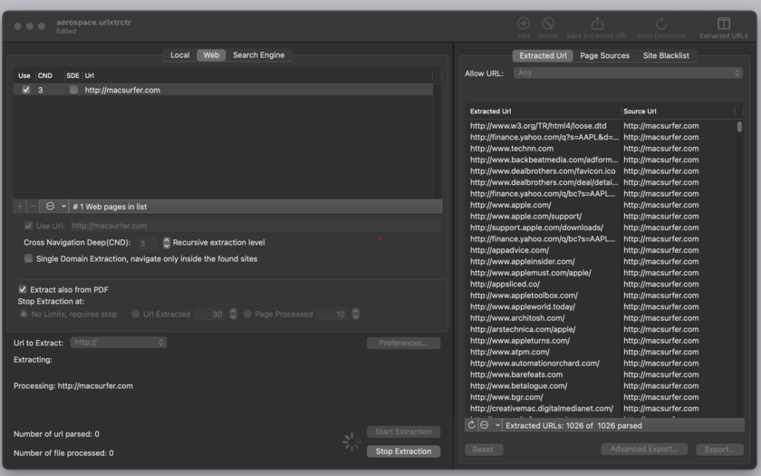 URL Extractor 4.7.1 Mac 破解版 URL提取工具