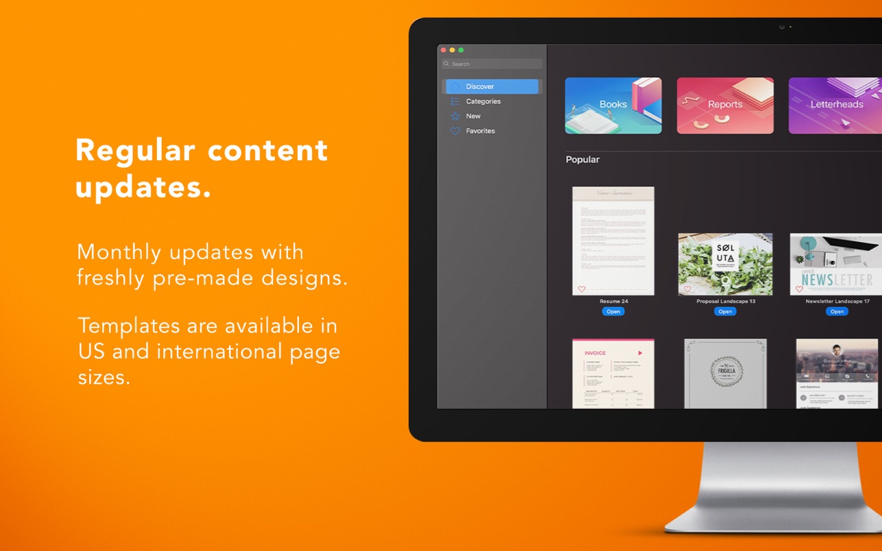 Templates for Pages DesiGN 7.1 Mac 破解版 Pages模板 传单，书籍，发票等。