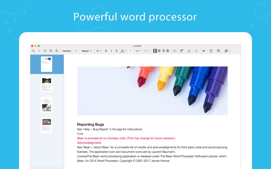 Document Writer Pro for Mac 1.6.1 破解版 - 文档编辑器