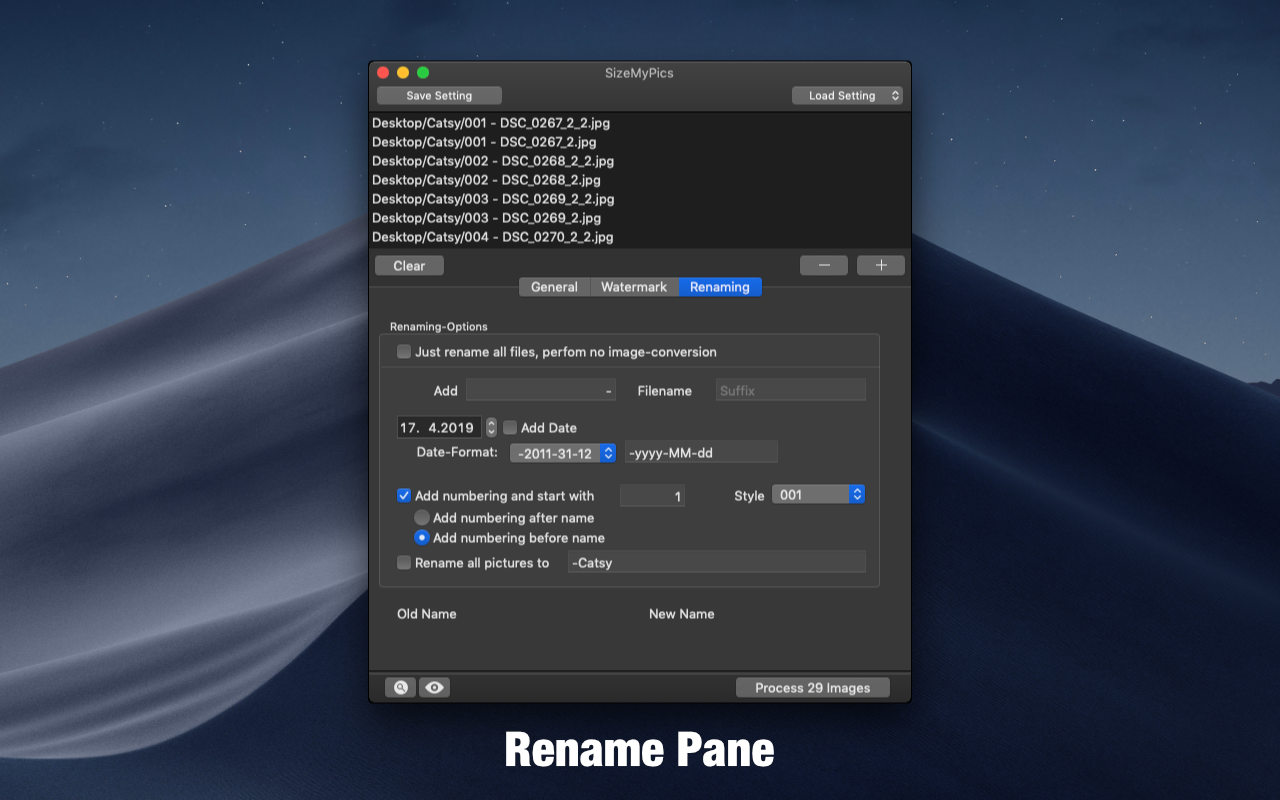 SizeMyPics 1.7.0 Mac 破解版 图片转换器