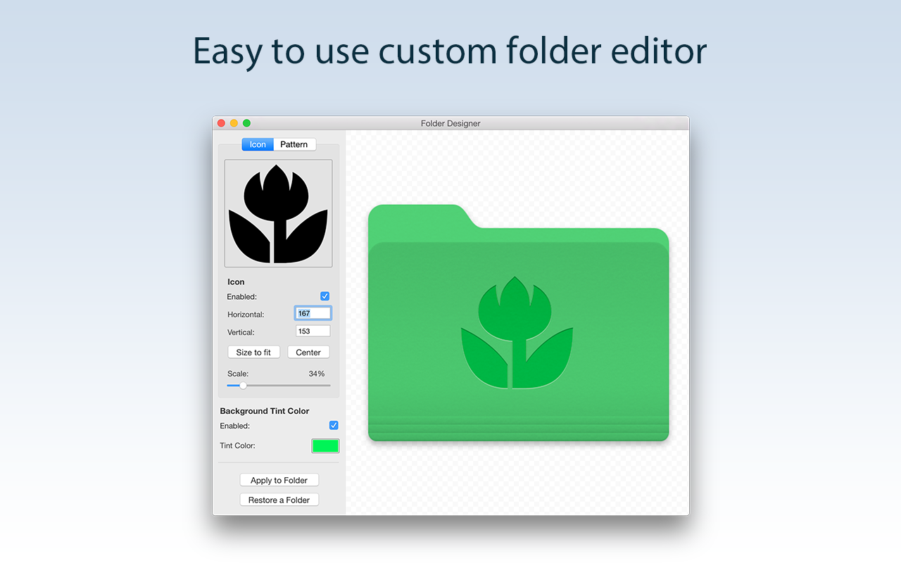 Folder Designer 1.8 Mac 破解版 文件夹设计应用