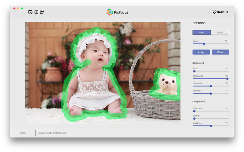 PicFocus for Mac 2.3 破解版 - 图像模糊效果制作工具