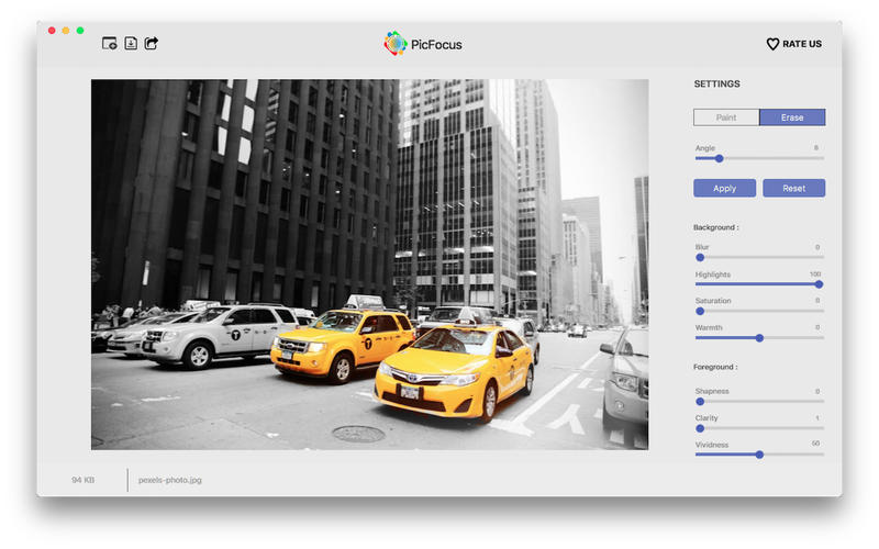 PicFocus for Mac 2.3 破解版 - 图像模糊效果制作工具